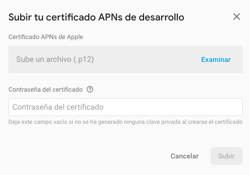 upload certificate