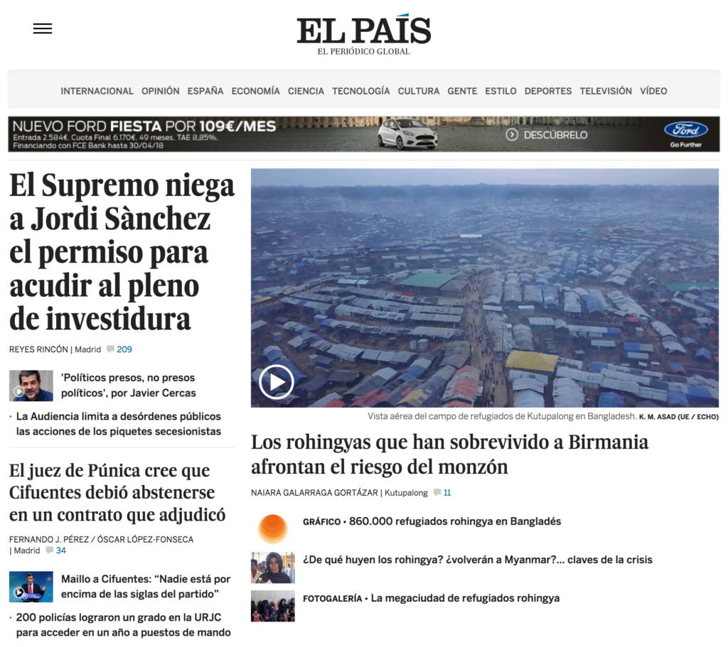 Captura de texto editorial "El País 2"